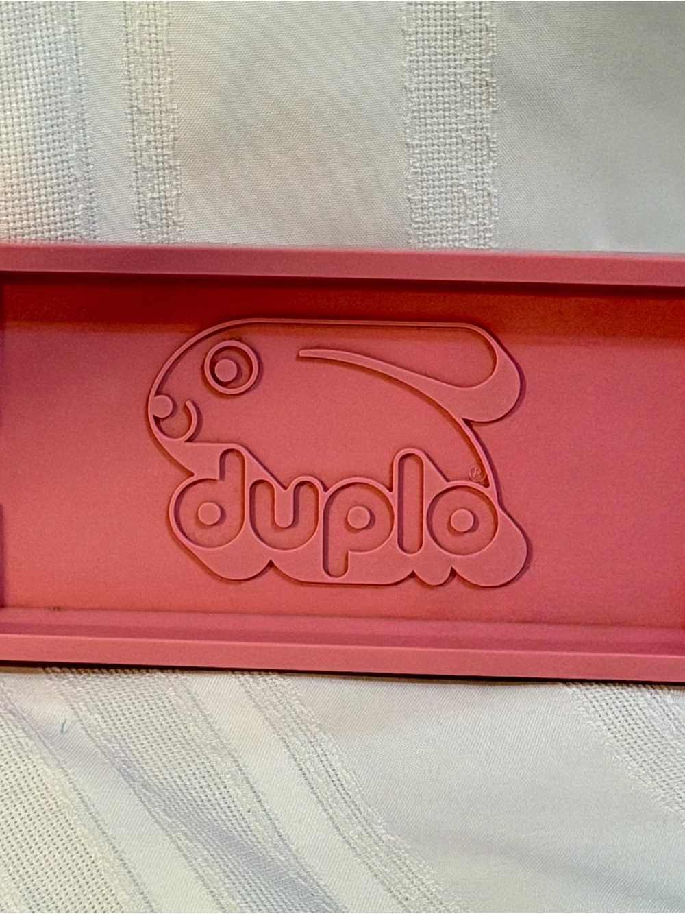 Pink 1970-80’s Lego Duplo 7.5”x3.5” Organization Tray